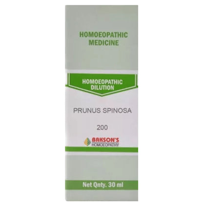 Bakson's Homeopathy Prunus Spinosa Dilution 200 - Classic Derma