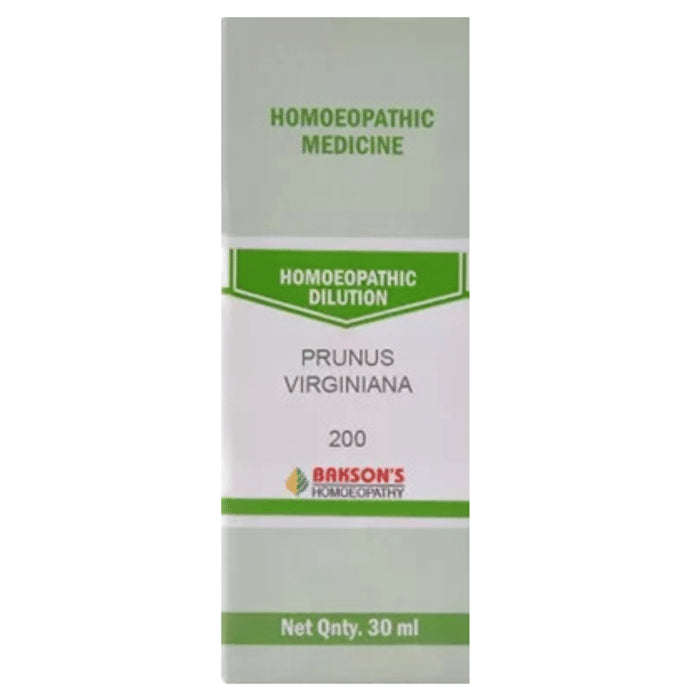 Bakson's Homeopathy Prunus Virginiana Dilution 200 - Classic Derma