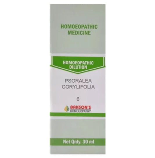 Bakson's Homeopathy Psoralea Corylifolia Dilution 6 CH - Classic Derma