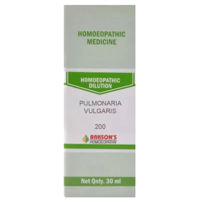 Bakson's Homeopathy Pulmonaria Vulgaris Dilution 200 - Classic Derma