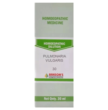 Bakson's Homeopathy Pulmonaria Vulgaris Dilution 30 - Classic Derma