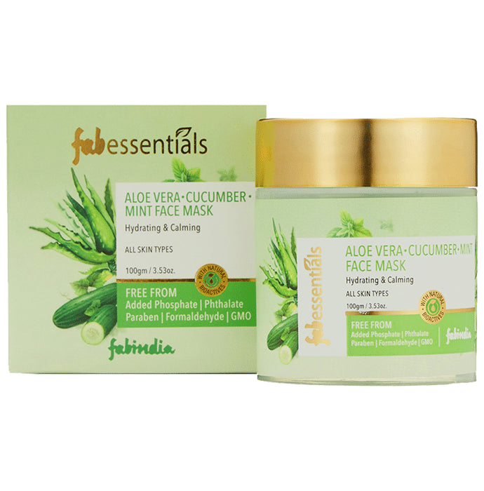 Fabessentials Aloe Vera, Cucumber and Mint Face Mask - Classic Derma
