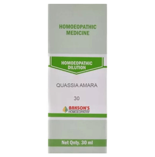 Bakson's Homeopathy Quassia Amara Dilution 30 - Classic Derma