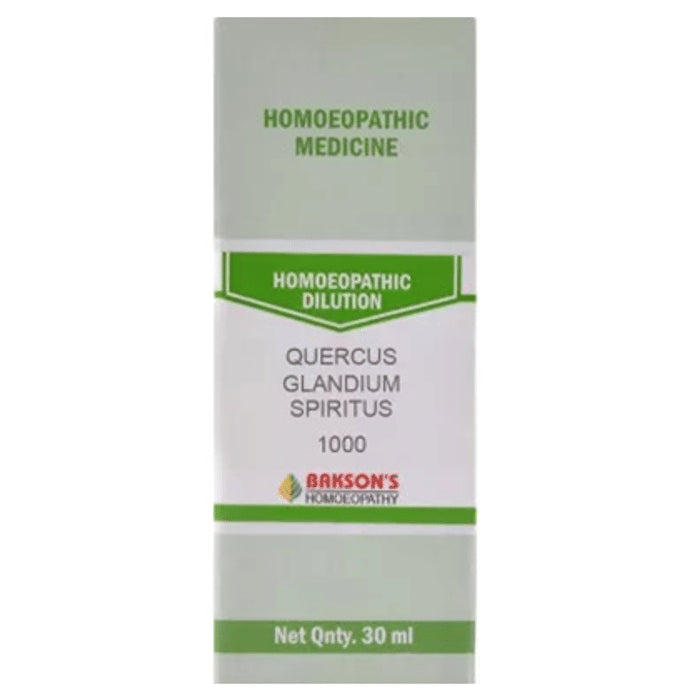 Bakson's Homeopathy Quercus Glandium Spiritus Dilution 1000 CH - Classic Derma
