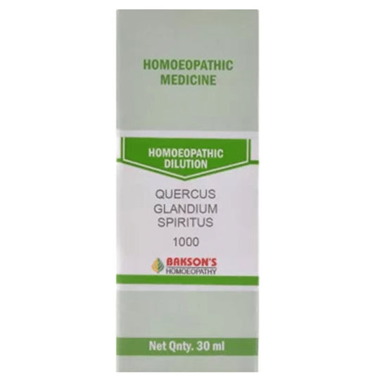 Bakson's Homeopathy Quercus Glandium Spiritus Dilution 1000 CH - Classic Derma