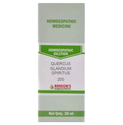 Bakson's Homeopathy Quercus Glandium Spiritus Dilution 200 - Classic Derma