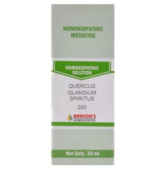 Bakson's Homeopathy Quercus Glandium Spiritus Dilution 200 - Classic Derma