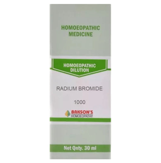 Bakson's Homeopathy Radium Bromide Dilution 1000 CH - Classic Derma