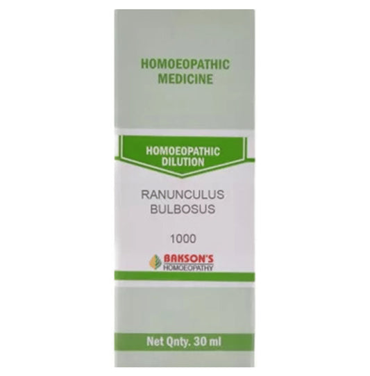Bakson's Homeopathy Ranunculus Bulbosus Dilution 1000 CH - Classic Derma