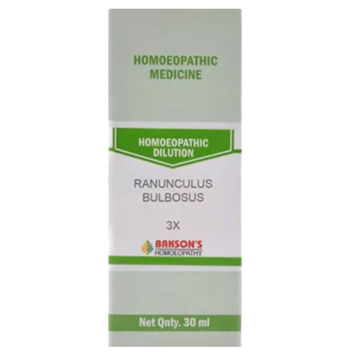 Bakson's Homeopathy Ranunculus Bulbosus Dilution 3X - Classic Derma