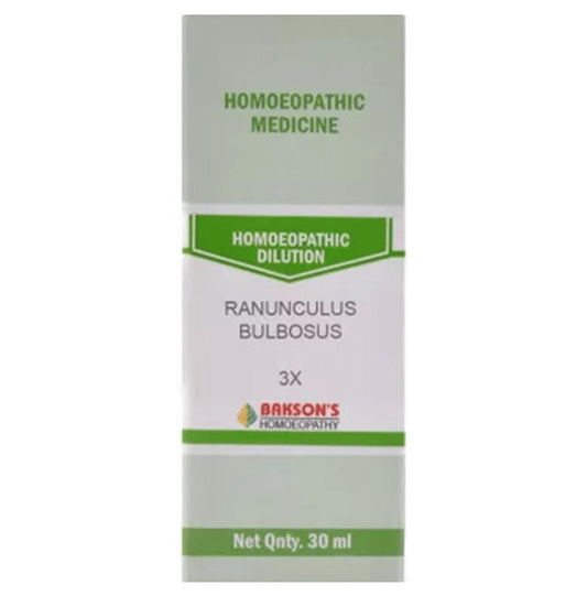 Bakson's Homeopathy Ranunculus Bulbosus Dilution 3X - Classic Derma