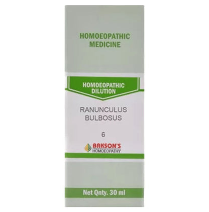 Bakson's Homeopathy Ranunculus Bulbosus Dilution 6 CH - Classic Derma