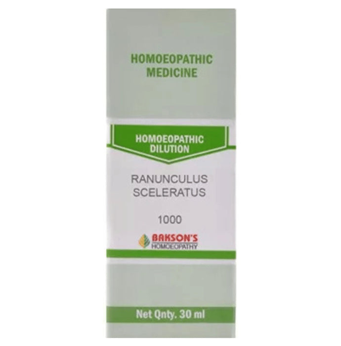 Bakson's Homeopathy Ranunculus Sceleratus Dilution 1000 CH - Classic Derma