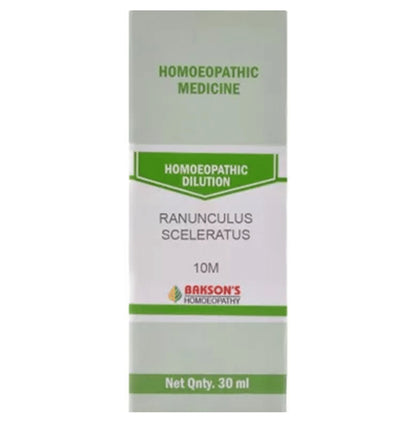 Bakson's Homeopathy Ranunculus Sceleratus Dilution 10M - Classic Derma