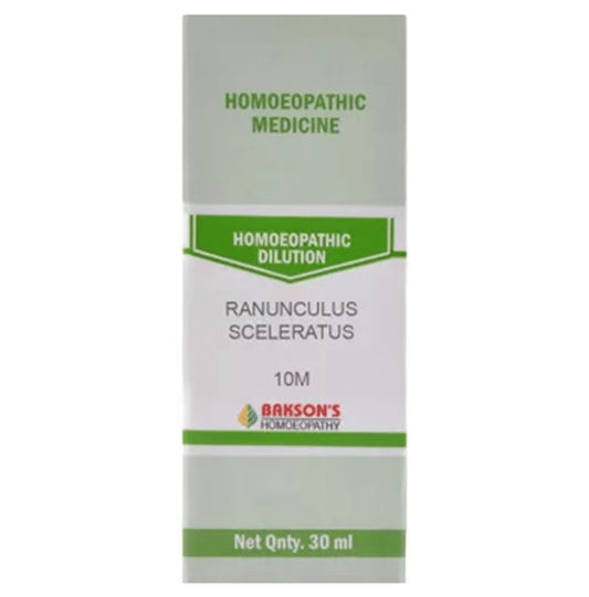 Bakson's Homeopathy Ranunculus Sceleratus Dilution 10M - Classic Derma
