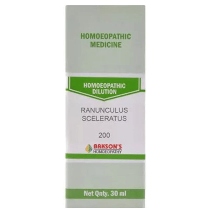 Bakson's Homeopathy Ranunculus Sceleratus Dilution 200 - Classic Derma