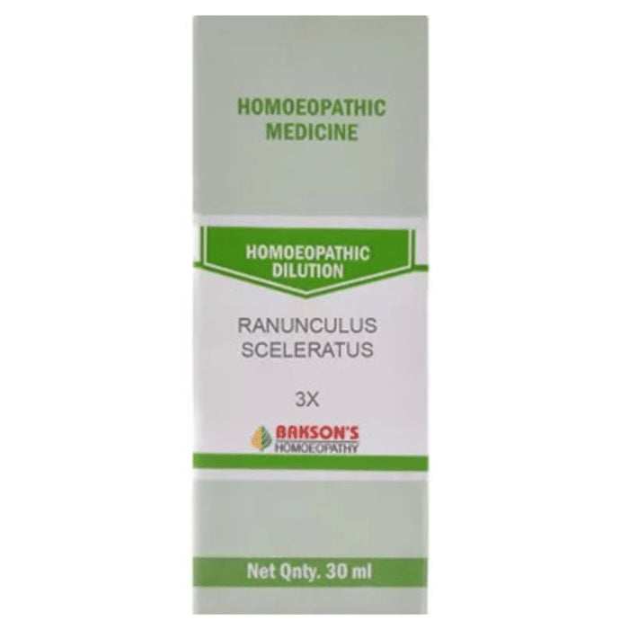 Bakson's Homeopathy Ranunculus Sceleratus Dilution 3X - Classic Derma