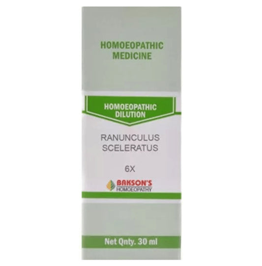 Bakson's Homeopathy Ranunculus Sceleratus Dilution 6X - Classic Derma