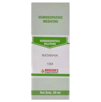 Bakson's Homeopathy Ratanhia Dilution 10M - Classic Derma