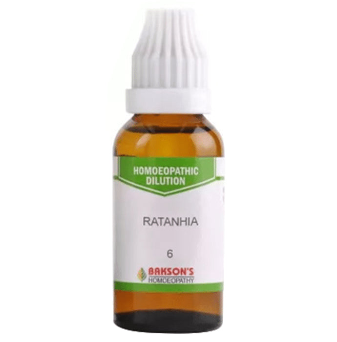 Bakson's Homeopathy Ratanhia Dilution 6 CH