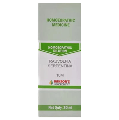 Bakson's Homeopathy Rauvolfia Serpentina Dilution 10M - Classic Derma