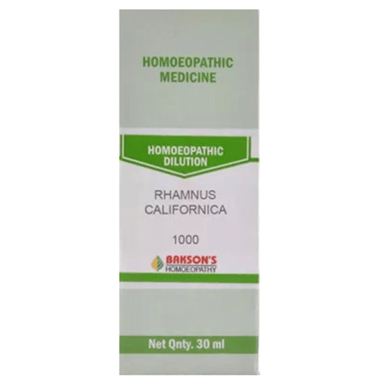Bakson's Homeopathy Rhamnus Californica Dilution 1000 CH - Classic Derma