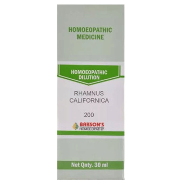 Bakson's Homeopathy Rhamnus Californica Dilution 200 - Classic Derma