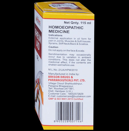 Bakson's Homeopathy Rheum Aid Oil