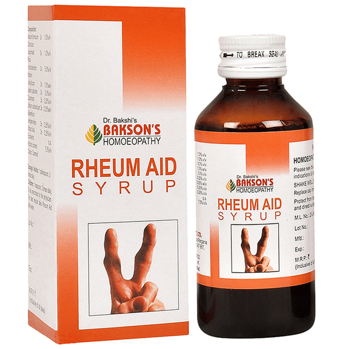 Bakson's Homeopathy Rheum Aid Syrup Homeopathic Medicine - Classic Derma
