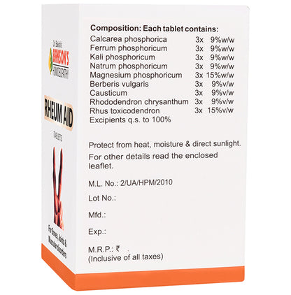 Bakson's Homeopathy Rheum Aid Tablet