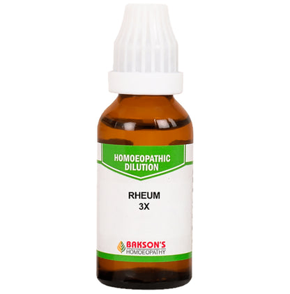 Bakson's Homeopathy Rheum Dilution 3X