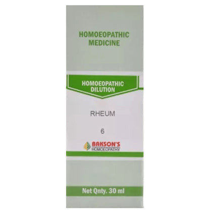 Bakson's Homeopathy Rheum Dilution 6 - Classic Derma