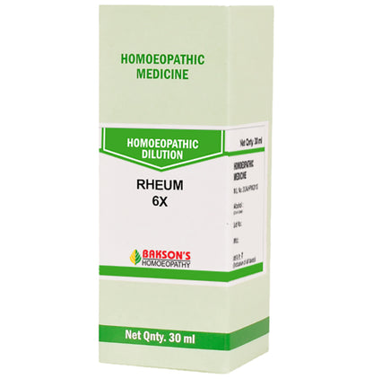 Bakson's Homeopathy Rheum Dilution 6X - Classic Derma