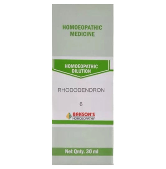 Bakson's Homeopathy Rhododendron Dilution 6 - Classic Derma