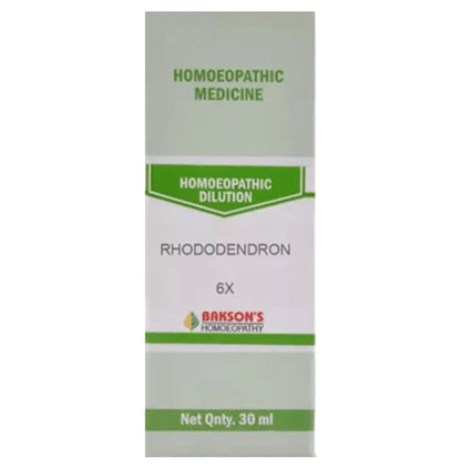 Bakson's Homeopathy Rhododendron Dilution 6X - Classic Derma