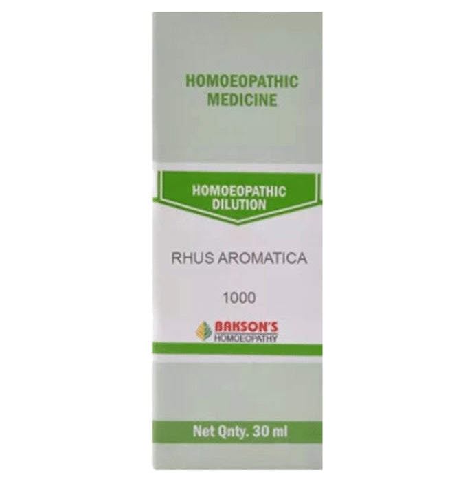 Bakson's Homeopathy Rhus Aromatica Dilution 1000 CH - Classic Derma