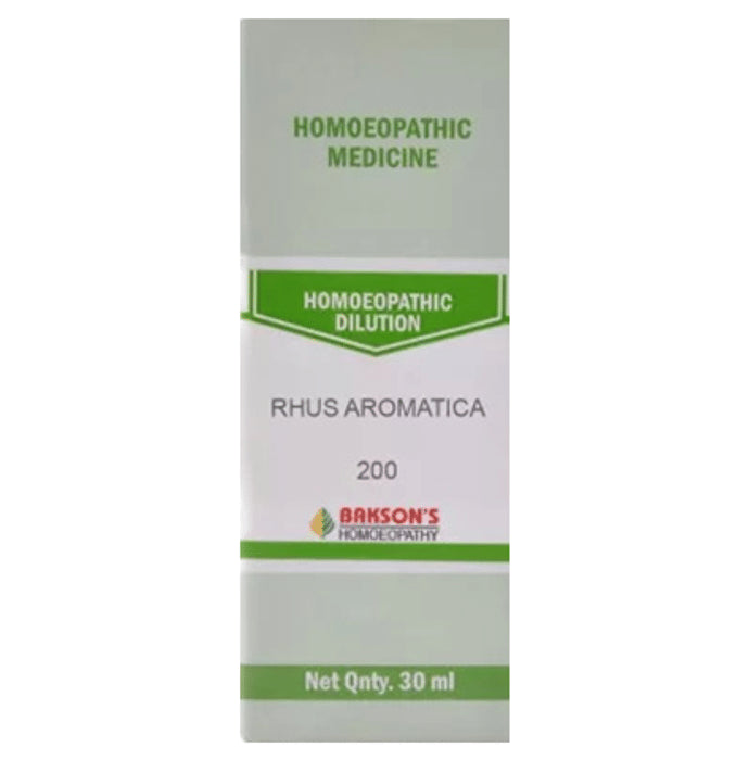 Bakson's Homeopathy Rhus Aromatica Dilution 200 - Classic Derma
