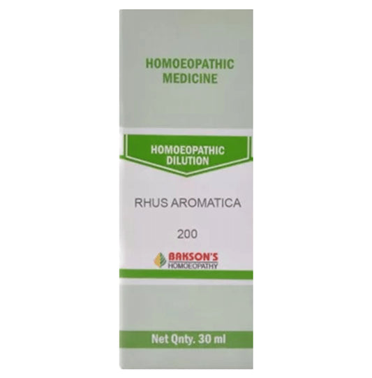 Bakson's Homeopathy Rhus Aromatica Dilution 200 - Classic Derma