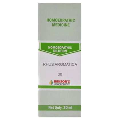 Bakson's Homeopathy Rhus Aromatica Dilution 30 - Classic Derma