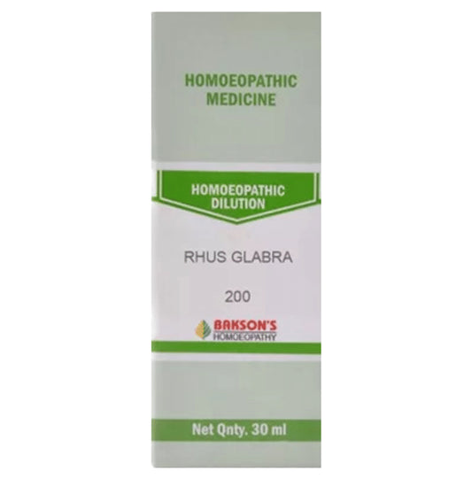 Bakson's Homeopathy Rhus Glabra Dilution 200 - Classic Derma