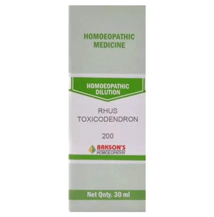 Bakson's Homeopathy Rhus Toxicodendron Dilution 200 - Classic Derma
