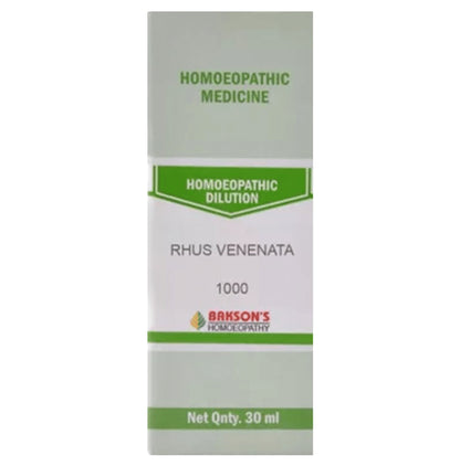 Bakson's Homeopathy Rhus Venenata Dilution 1000 CH - Classic Derma