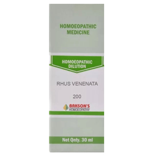 Bakson's Homeopathy Rhus Venenata Dilution 200 - Classic Derma