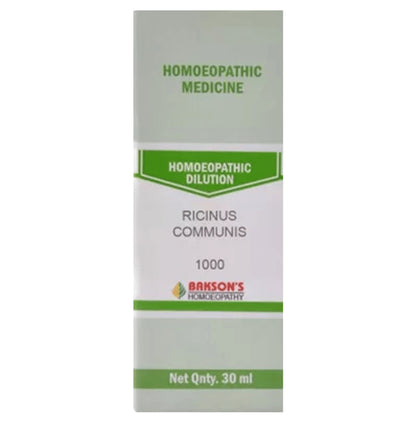 Bakson's Homeopathy Ricinus Communis Dilution 1000 CH - Classic Derma
