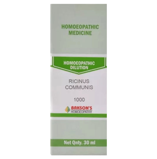 Bakson's Homeopathy Ricinus Communis Dilution 1000 CH - Classic Derma