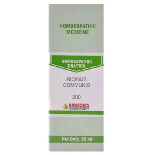 Bakson's Homeopathy Ricinus Communis Dilution 200 - Classic Derma