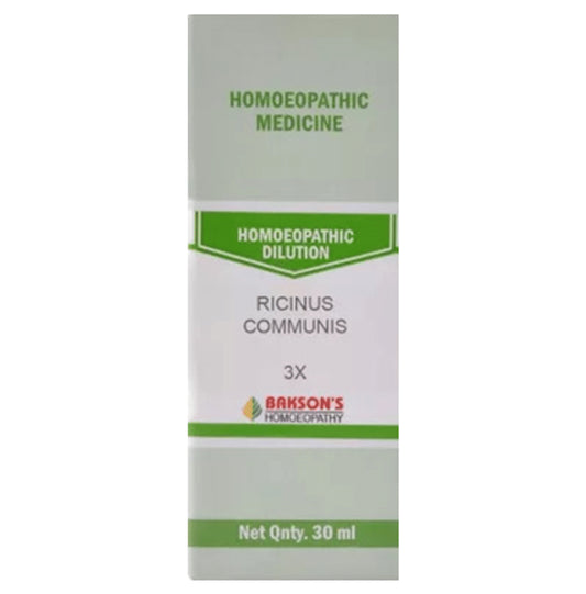 Bakson's Homeopathy Ricinus Communis Dilution 3X - Classic Derma