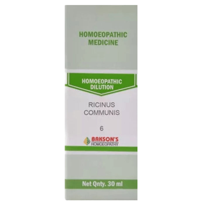 Bakson's Homeopathy Ricinus Communis Dilution 6 - Classic Derma