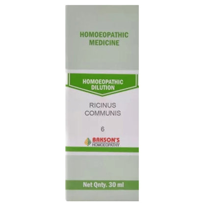 Bakson's Homeopathy Ricinus Communis Dilution 6 - Classic Derma