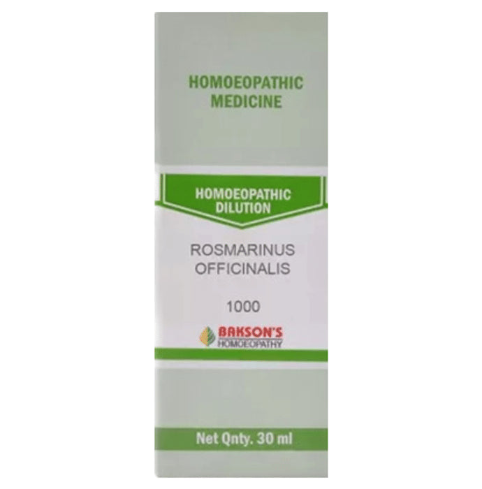 Bakson's Homeopathy Rosmarinus Officinalis Dilution 1000 CH - Classic Derma